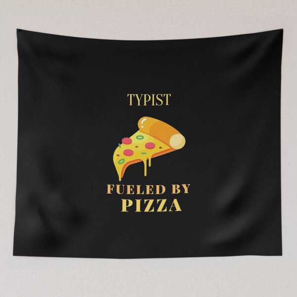 Item preview, Pizza fueled typist designed and sold by SnowballStep.