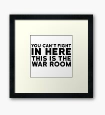 Dr. Strangelove Quote Movie Stanley Kubrick Funny Framed Print