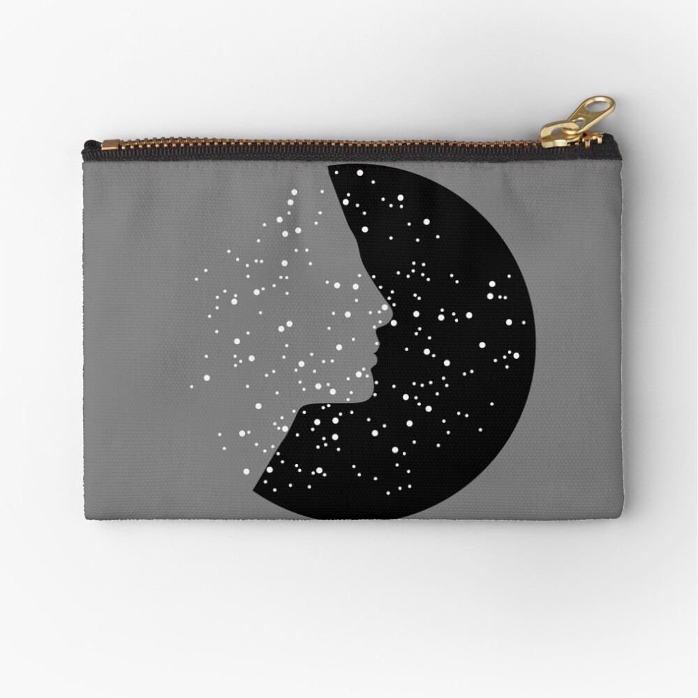 MC Nefertiti Black Zipper Pouch