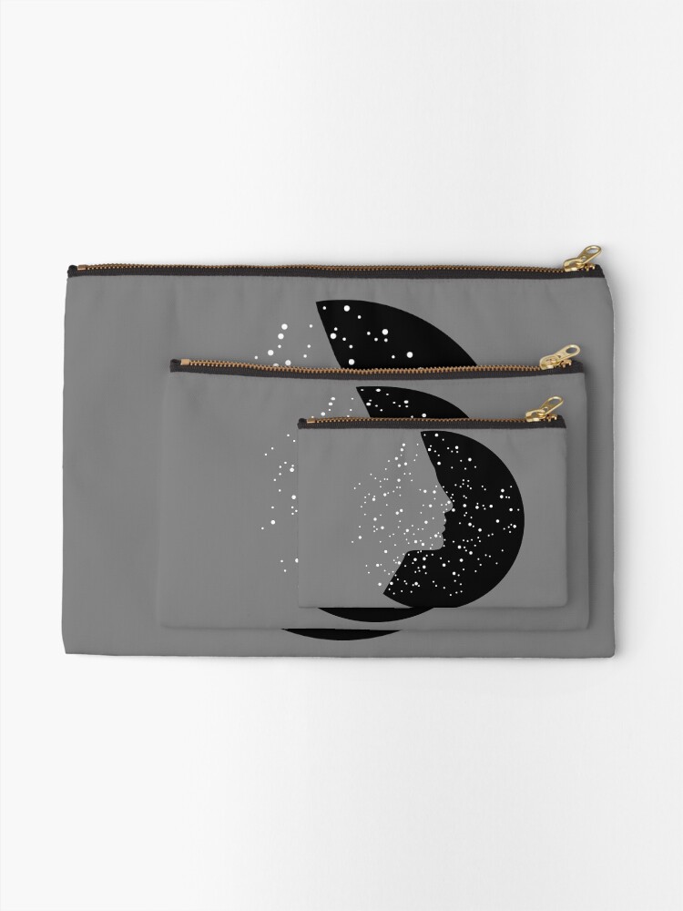 Alternate view of MC Nefertiti Black Zipper Pouch