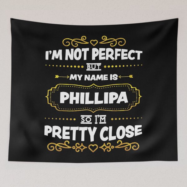 Item preview, Phillipa I'm Not Perfect Aesthetic Custom Name designed and sold by MariaMacioca.