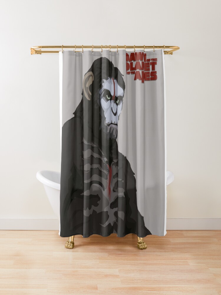 Dawn Of The Planet Of The Apes Shower Curtain By Evantapper