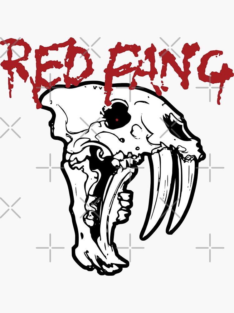 "Red Fang Band Tshirt Classic" Sticker for Sale by CHIHUAHA Redbubble