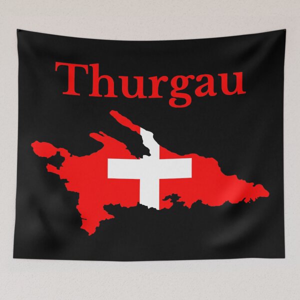 Item preview, Thurgau Canton Map Flag, Switzerland designed and sold by marosharaf.