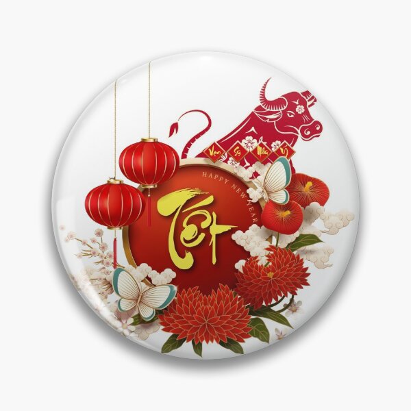 Item preview, Chuc Mung Nam Moi - Happy Vietnamese Lunar New Year Hardcover Journal designed and sold by taogiauco.