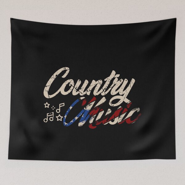 Item preview, Country Music Retro Vintage Guitar designed and sold by busydesign.