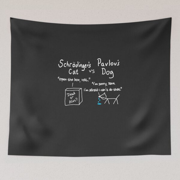 Item preview, Schrodinger's Cat And Pavlov's Dog Funny Science Geek Quote designed and sold by JoanMitchsd.