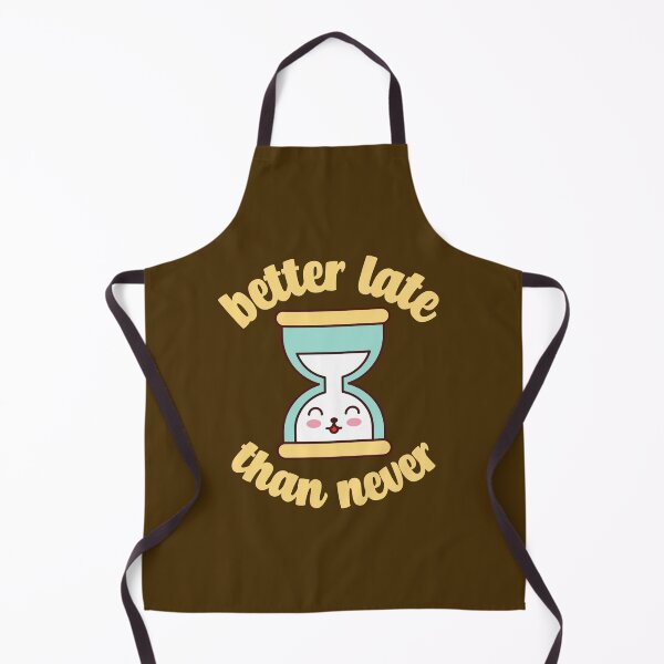 Item preview, Better Late than Never Cute Kawaii Hourglass Time Pun Funny Gift designed and sold by KawaiiPark.
