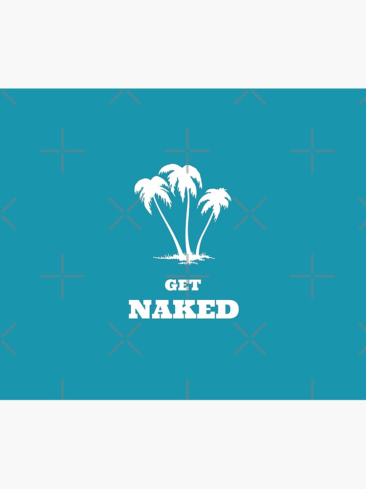 Disover GET NAKED RETRO 70s Shower Curtain