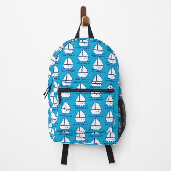 Item preview, I Need Vitamin Sea. Cute Boat Sailing designed and sold by TashaVector.