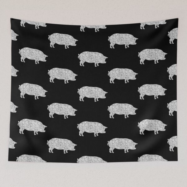 Item preview, Copy of livestock show, live stock, shows, pig, pork, cow boy, animals, black and white designed and sold by cathelkav.