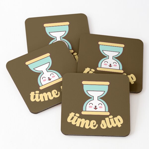 Item preview, Time Slip Cute Kawaii Hourglass Time Pun Funny Gift designed and sold by KawaiiPark.