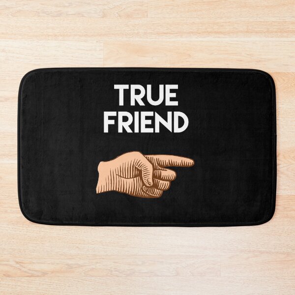 Item preview, True Friend, finger pointing to the left. Friendship.  designed and sold by efenem.