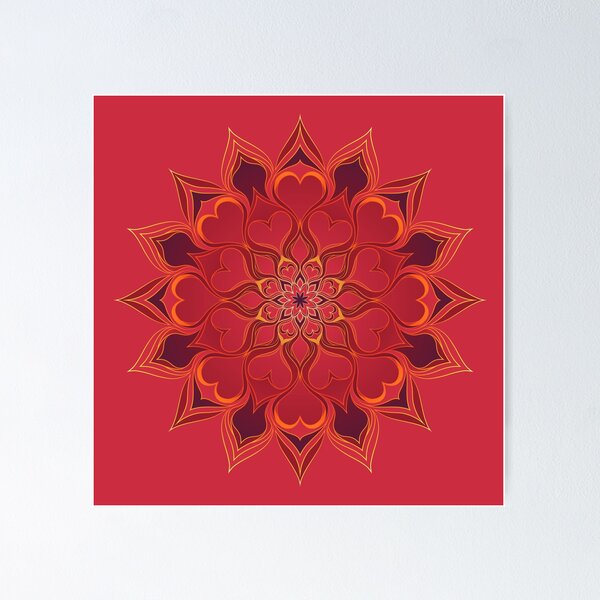 Item preview, Valentine Mandala designed and sold by LadyKimono.