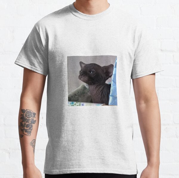Baby Yoda Cat T Shirts Redbubble - grey cat tail roblox cat tail grey cats create an avatar
