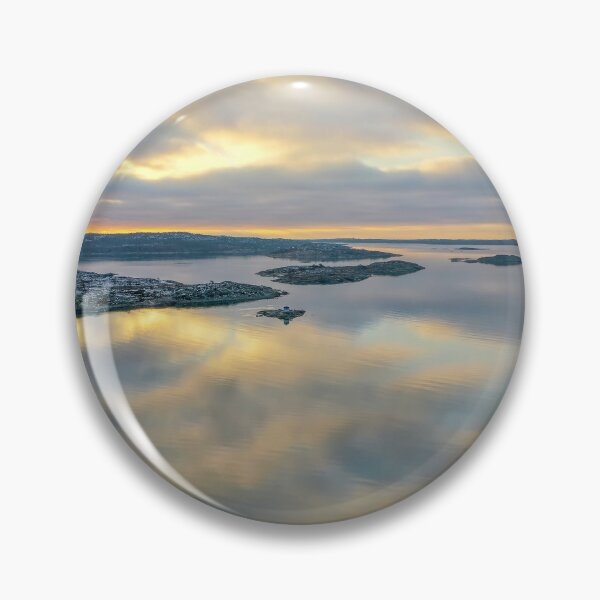 Item preview, Sea lika a mirror in winter drone photo designed and sold by EngineerGoC.