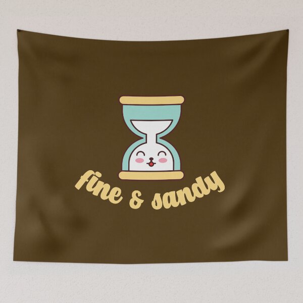 Item preview, Fine & Sandy Cute Kawaii Hourglass Time Pun Funny Gift designed and sold by KawaiiPark.