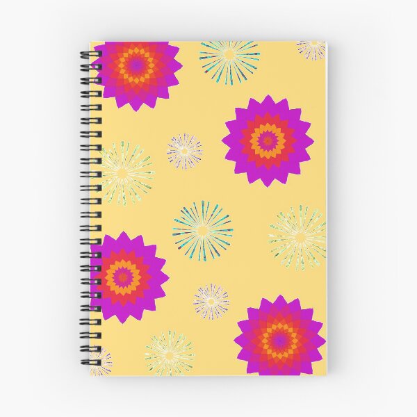 Item preview, Diwali Festival of Lights Pattern Flowers and Fireworks designed and sold by ChibiKolossus.