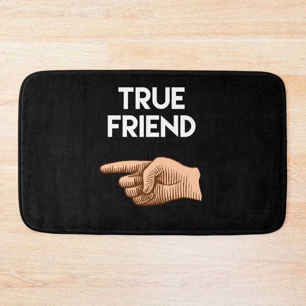 Item preview, True Friend, finger pointing to the right. True Friendship.  designed and sold by efenem.