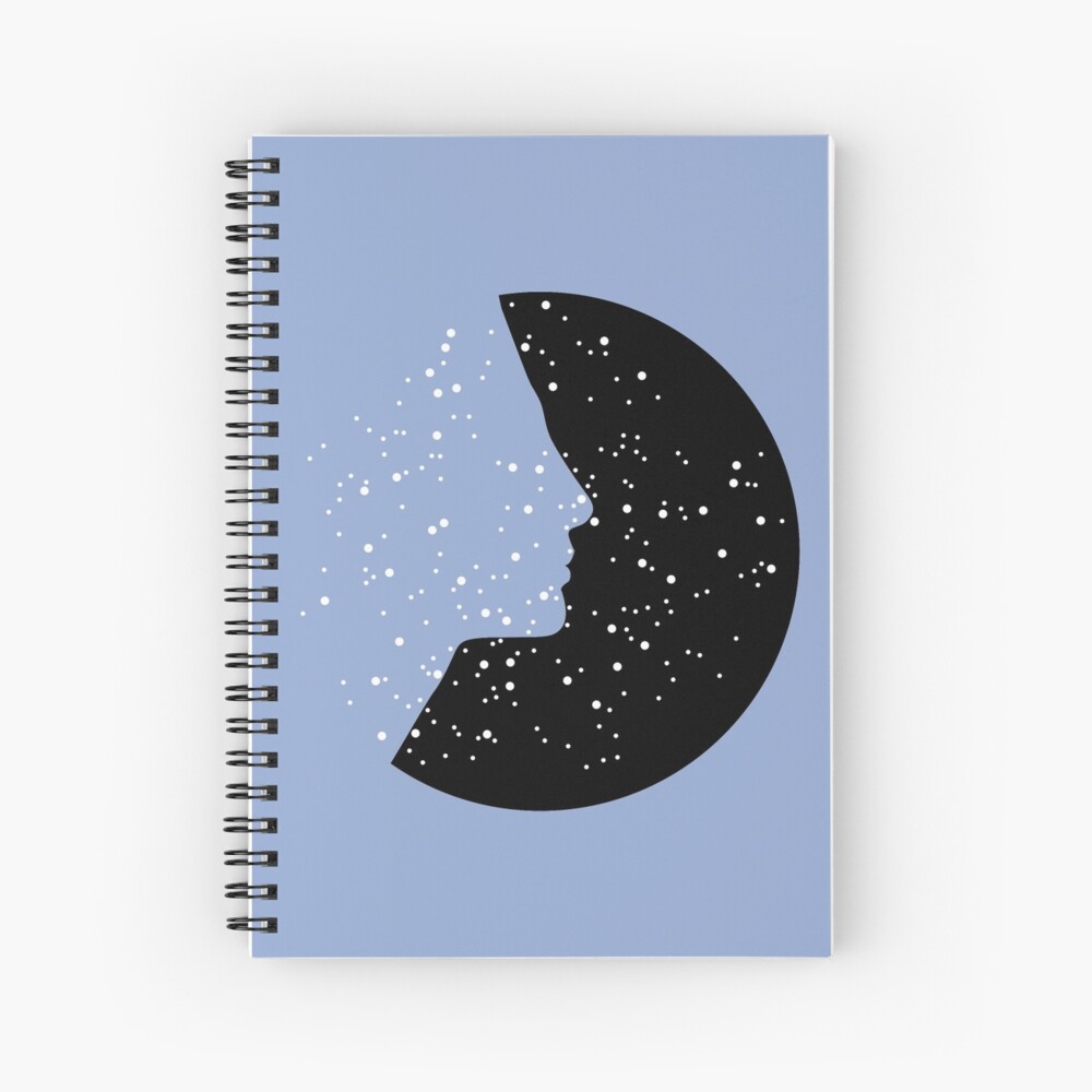 MC Nefertiti Black Spiral Notebook