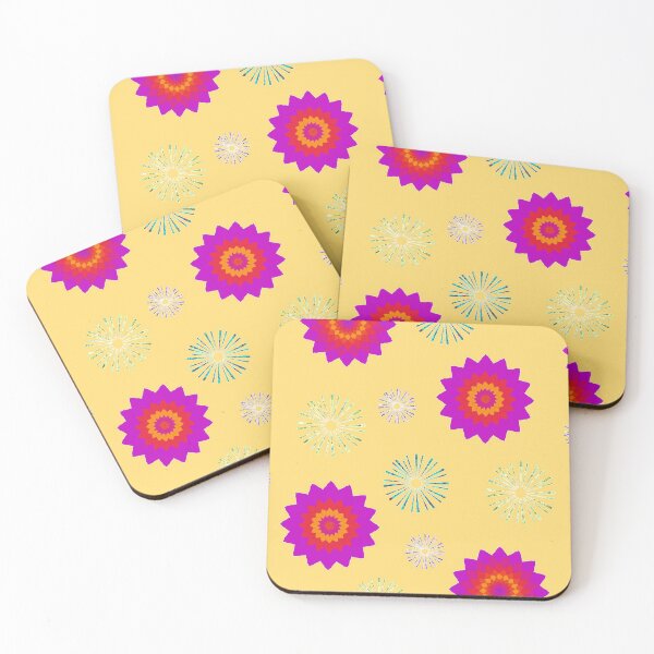Item preview, Diwali Festival of Lights Pattern Flowers and Fireworks designed and sold by ChibiKolossus.