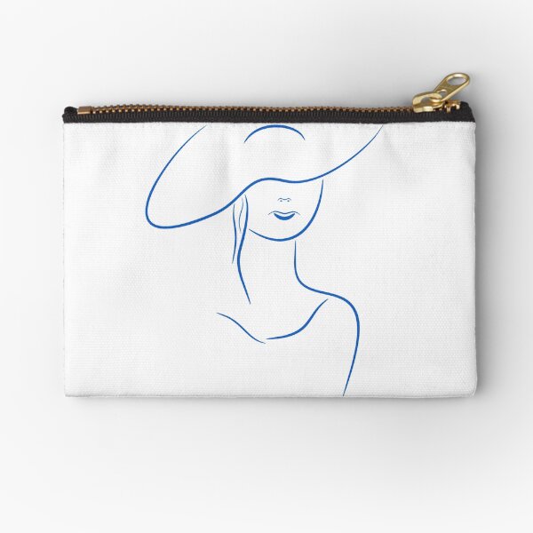 lady in art line Zipper Pouch