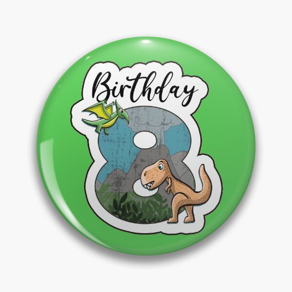 Item preview, Dino Trex and pterodactylus birthday 8 years designed and sold by Between Clouds.