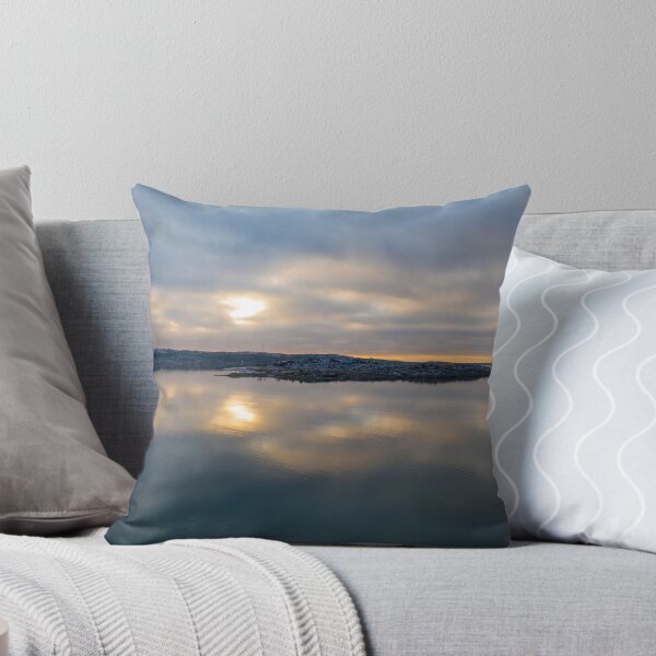 Item preview, Sunset at sea in winter drone photo designed and sold by EngineerGoC.