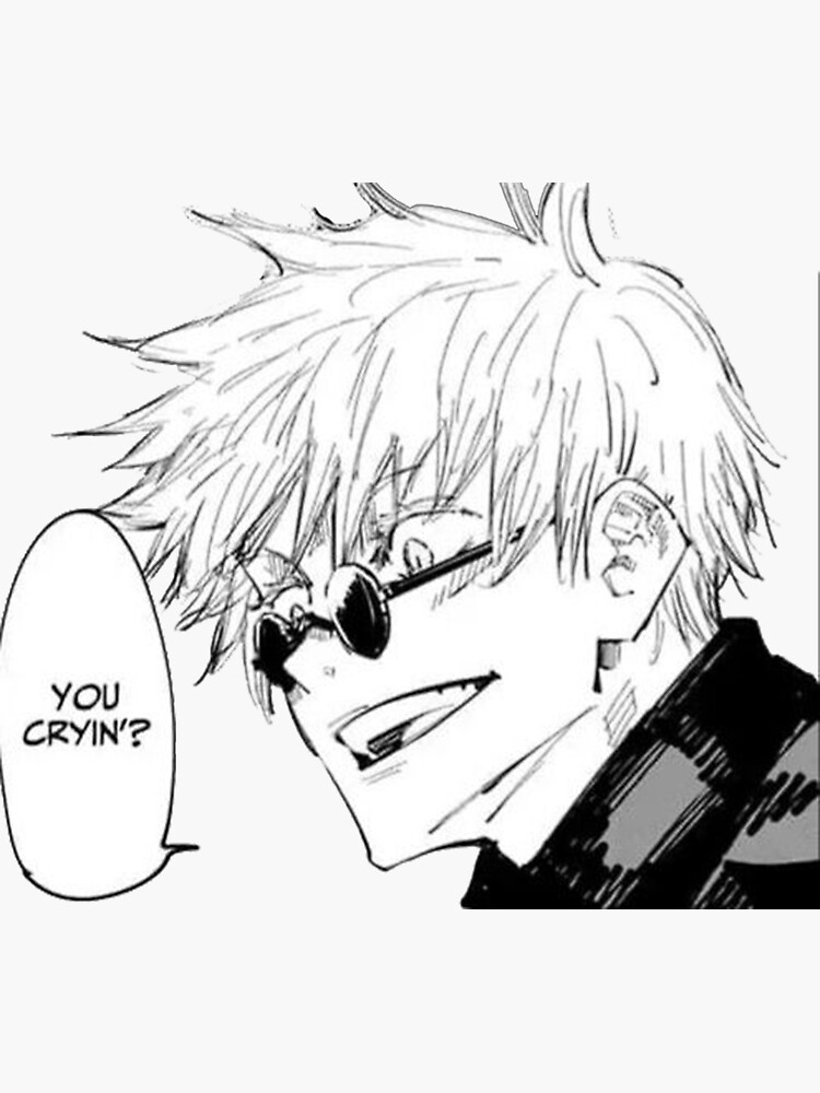 Satoru Gojou You Cryin by sad-square