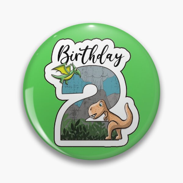 Artikelvorschau, Dino Trex und Pterodactylus Geburtstag 2 Jahre entworfen und verkauft von Between Clouds.