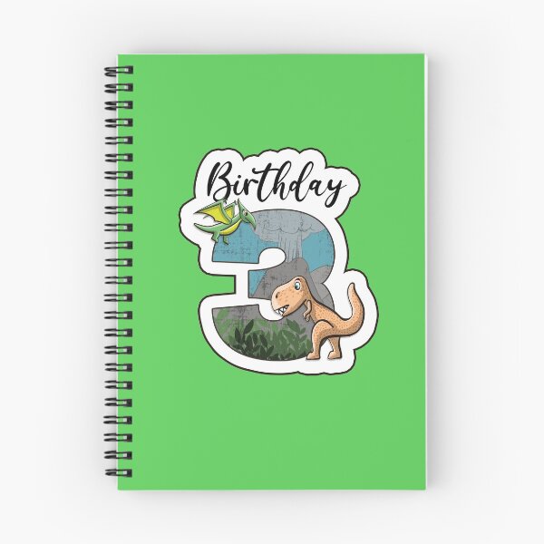 Item preview, Dino Trex and pterodactylus birthday 3 years designed and sold by Between Clouds.