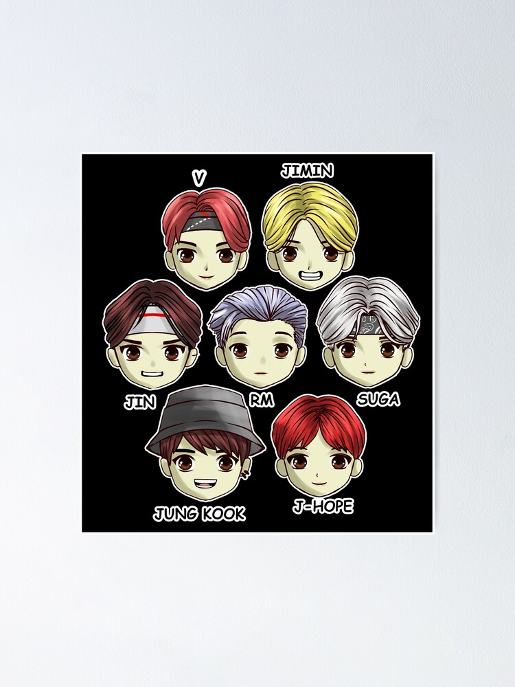 Chibi BTS Poster for Sale by BTS-Merchandise