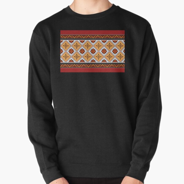 Geometric ethnic pattern traditional Design for background,carpet,wallpaper,clothing,wrapping,Batik,fabric,sarong,Vector illustration embroidery style. Pullover Sweatshirt