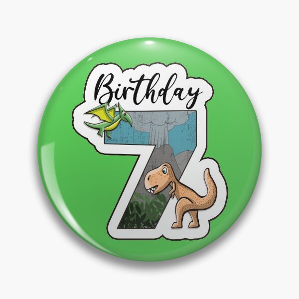 Item preview, Dino Trex and pterodactylus birthday 7 years designed and sold by Between Clouds.