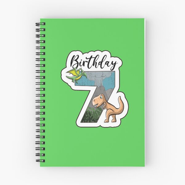 Item preview, Dino Trex and pterodactylus birthday 7 years designed and sold by Between Clouds.