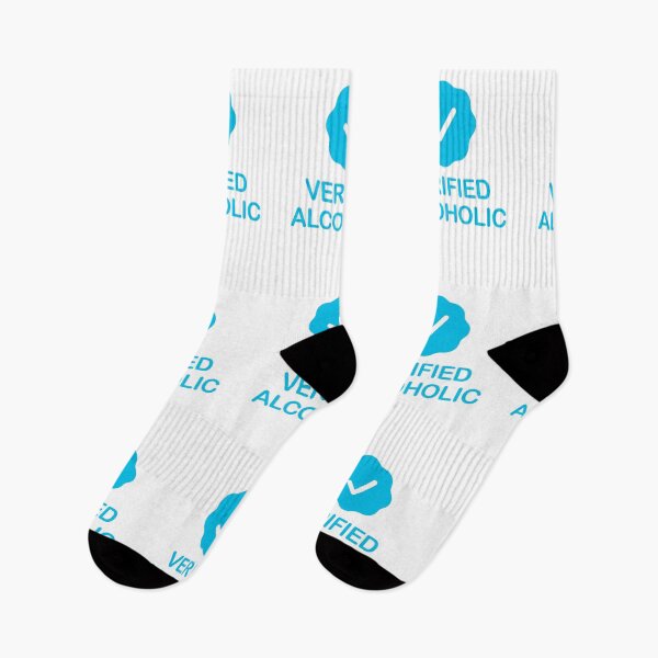Item preview, Verified Alcoholic with Blue Checkmark designed and sold by ClickForMore.
