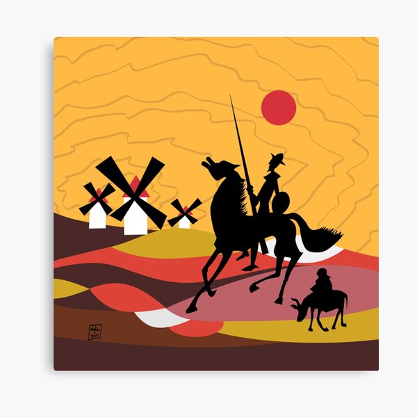 Don Quixote of the Mancha and Sancho Lienzo