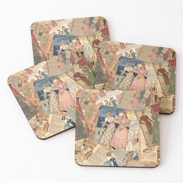 Artikelvorschau, Vintage französische Modecollage entworfen und verkauft von Salocin.