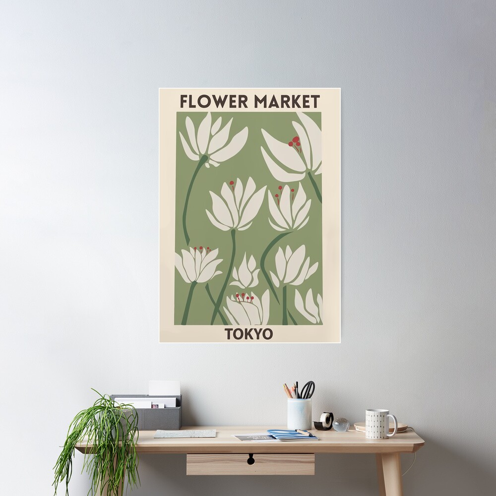 Blumenmarkt Poster