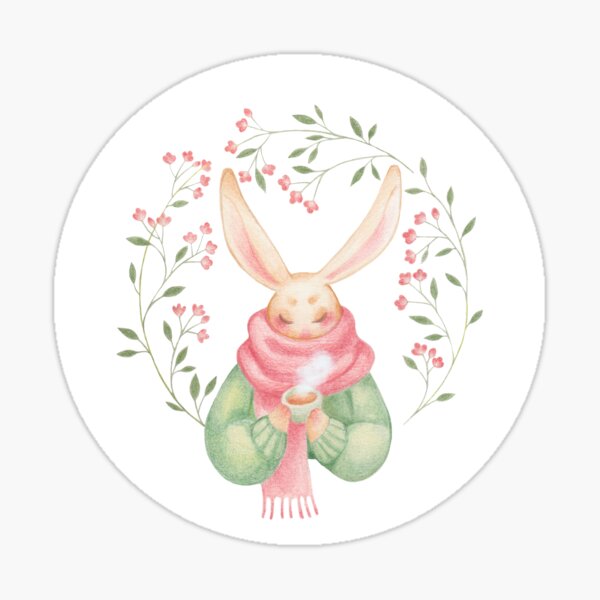 A cup of tea. Sticker