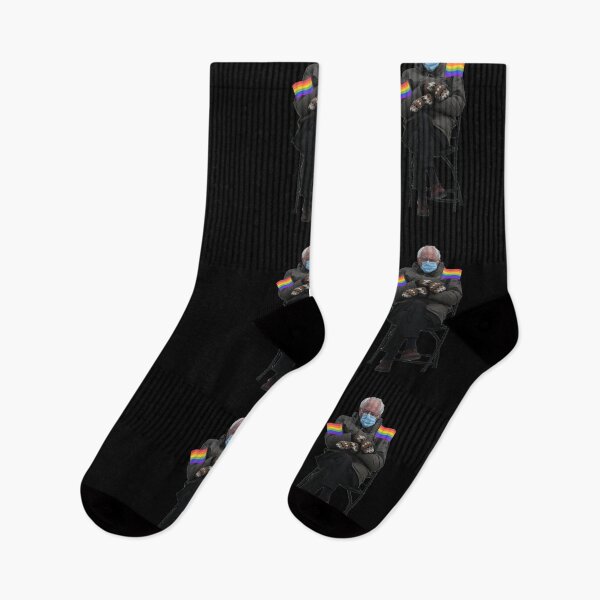 Item preview, Bernie Sanders Sitting Meme with LGBT Flags designed and sold by everything4eva.