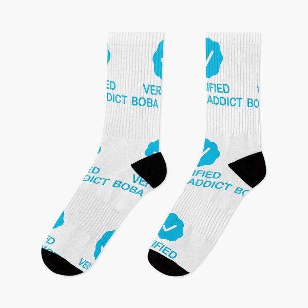 Item preview, Verified Boba Tea Addict with Blue Checkmark designed and sold by ClickForMore.