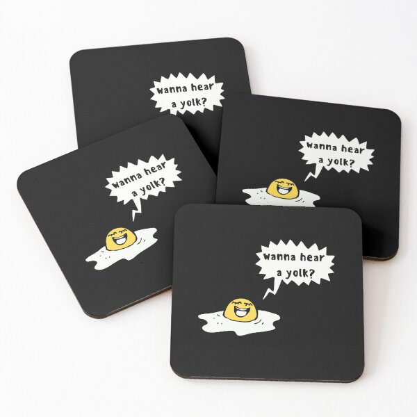Item preview, Wanna Hear a Yolk? Wanna hear a joke Egg food pun designed and sold by GoodMoodFood.