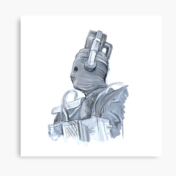 The Original Cyberman Illustration Canvas Print