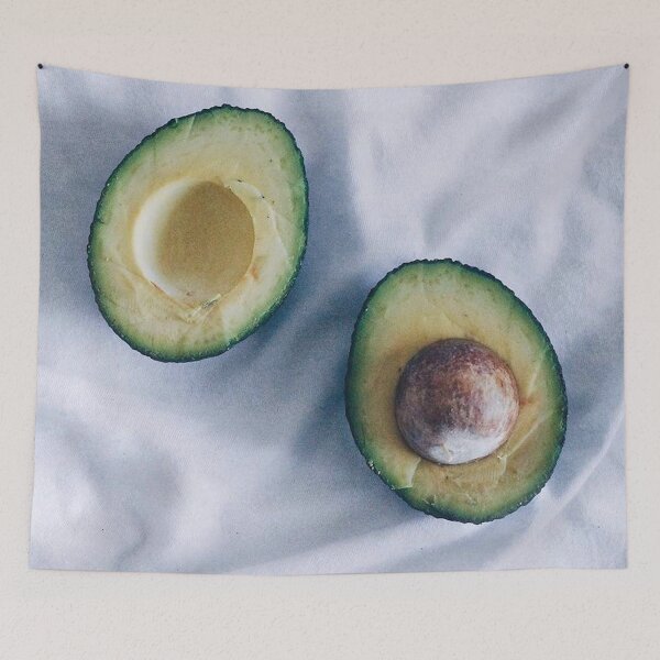 Item preview, avocado on white sheet - avocado love designed and sold by Youandthenorth.