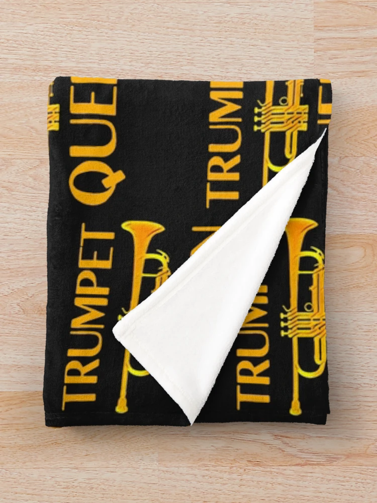 Thumbnail 3 of 6, Throw Blanket, Trumpet Queen designed and sold by DesignsofNote.