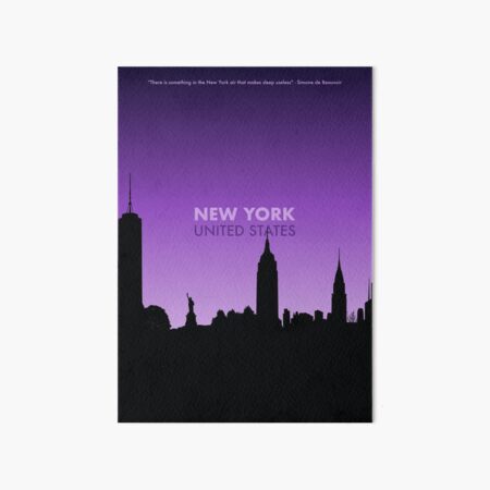 Artikel-Vorschau von New York City Skyline Art - US-Geschenk, designt und verkauft von PilgrimageShop.