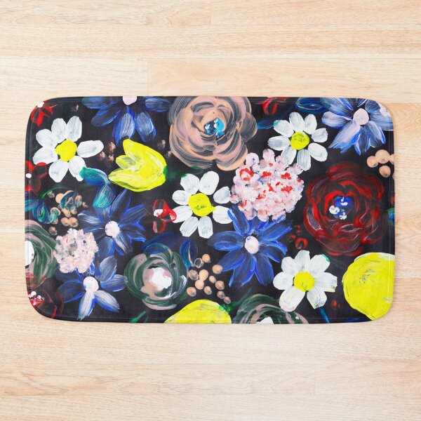 Artikelvorschau, Florales design in Acryl mit schwarzen hintergrund entworfen und verkauft von RanitasArt.