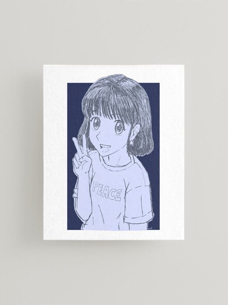 Drawing in the style of anime, Picture of a girl in the picture in the  style of Japanese anime Stock Photo - Alamy