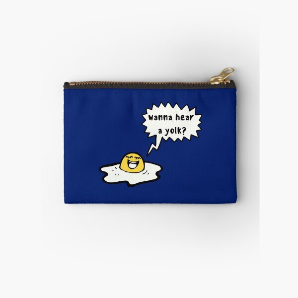 Item preview,  Wanna Hear a Yolk? Wanna hear a joke Egg food pun (blue) designed and sold by GoodMoodFood.